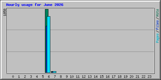Hourly usage for June 2026